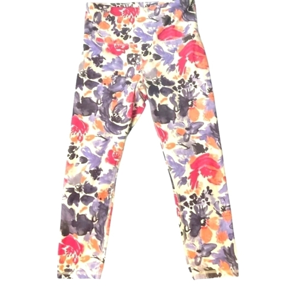 Balance Collection Med Floral Activewear soft high waist moisture wicking leggin - Picture 2 of 14